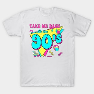Retro Vintage 90's Music Take Me Back To The 90s Gift For Men Women T-Shirt